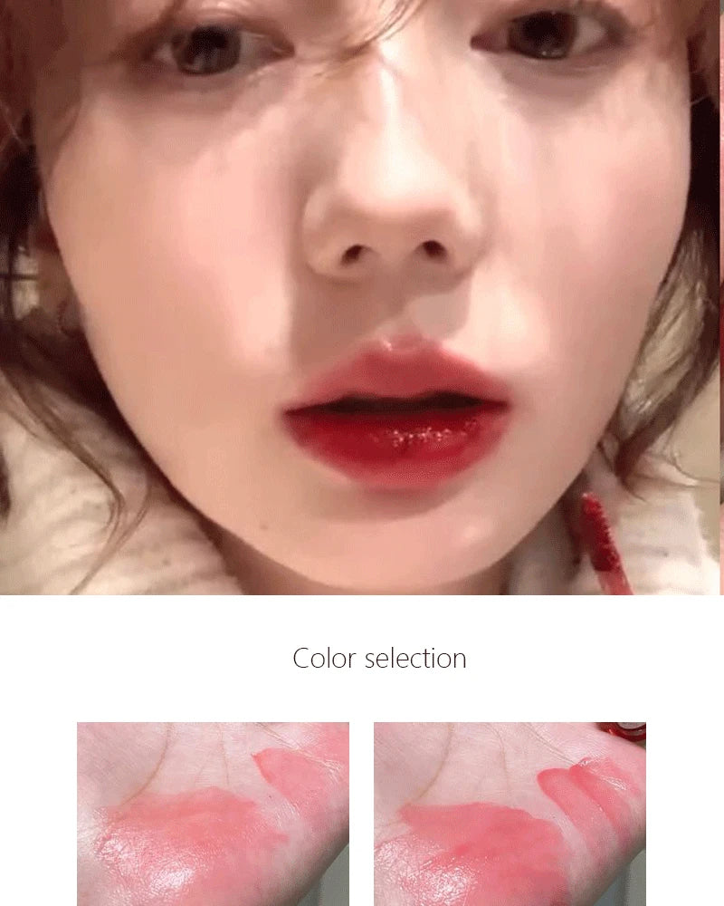 Pink Mirror Crystal Lip Gloss Makeup Water Glass Lip Glaze Plumping Waterproof Jelly Lip Tint Lipstick Moisturizing Beauty Lips