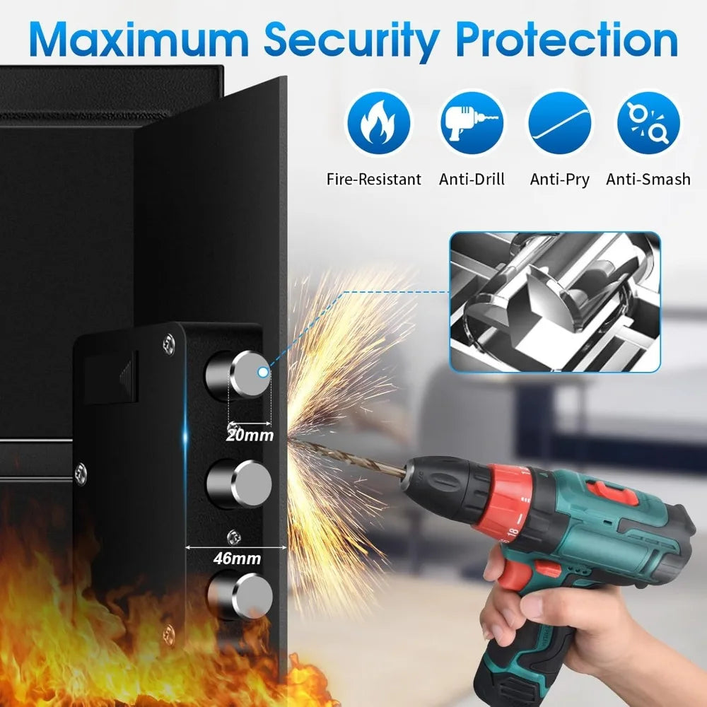 Home Safe — 2.2 cu ft, Electronic Combo, Alarm, Removable Shelf