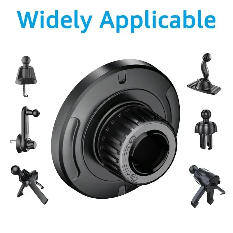 Universal 17mm Ball Head Base Magnet Brackets For MagSafe Car Mount Accessories Mini Magnetic Car Phone Holder Parts for iPhone