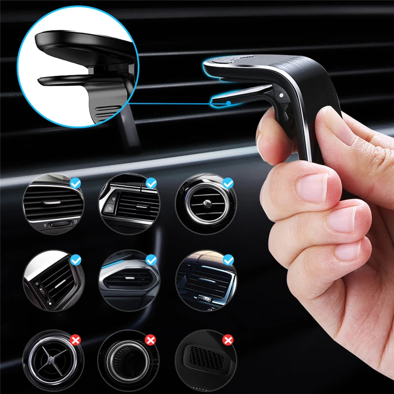 Metal Magnetic Car Phone Holder for Audi A4 B5 B6 A3 A5 A6 C6 C5 A1 A7 A8 Q2 Q3 Q5 Q7 Q8 Accessories styling