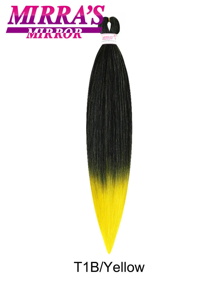 Synthetic Pre Stretched Braiding Hair Easy To Make Senegalese Box Braid Natural Soft Hair Bundles Blue Red Yellow Pink Braids