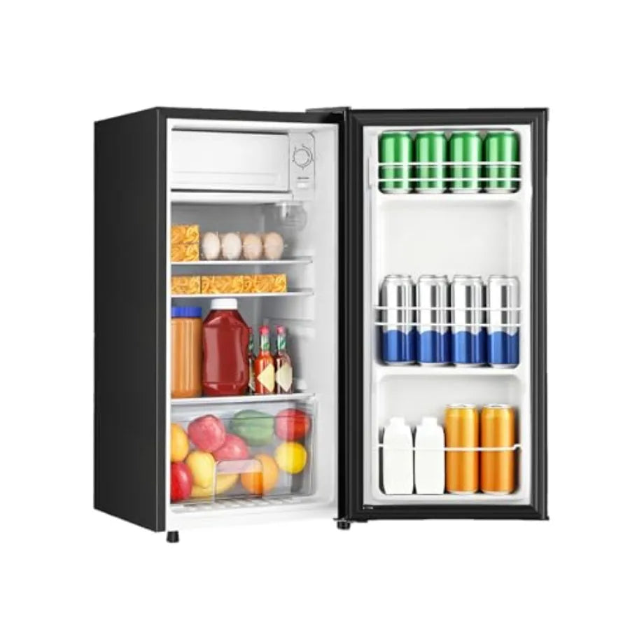 3.1 Cu.Ft Mini Fridge with Freezer Single Door Compact Refrigerator for Apartment Dorm Office Bedroom Temperature Adjustable 5