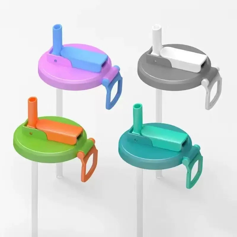 Silicone Straws Soda Can CoverReusable Can Lid, Airtight Plastic Cover for 12oz Soda Cans & Beer Cans, Leak-Proof Snap-On Seal,