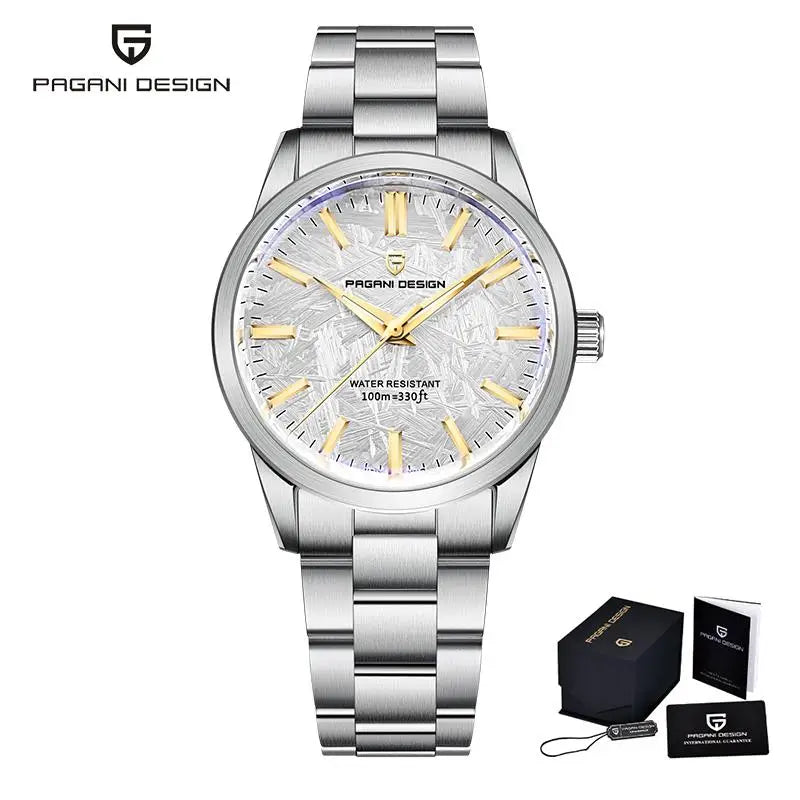 PAGANI DESIGN PD1734 40mm Men's Quartz Wristwatches TMI VH31 Luxury Sapphire Stainless Steel 100M Waterproof Reloj Hombre