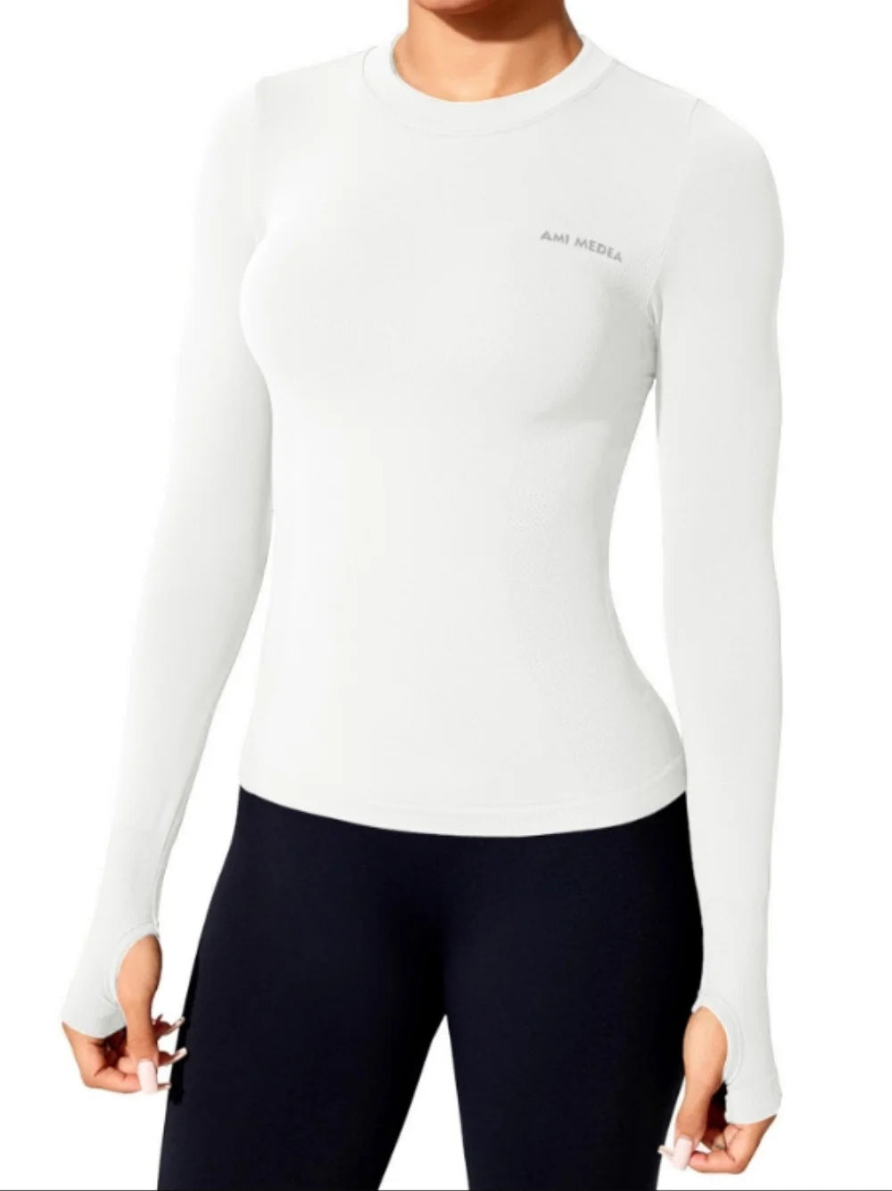 Women’s Long-Sleeve Yoga Top – Quick-Dry, Breathable Seamless Fitness Shirt