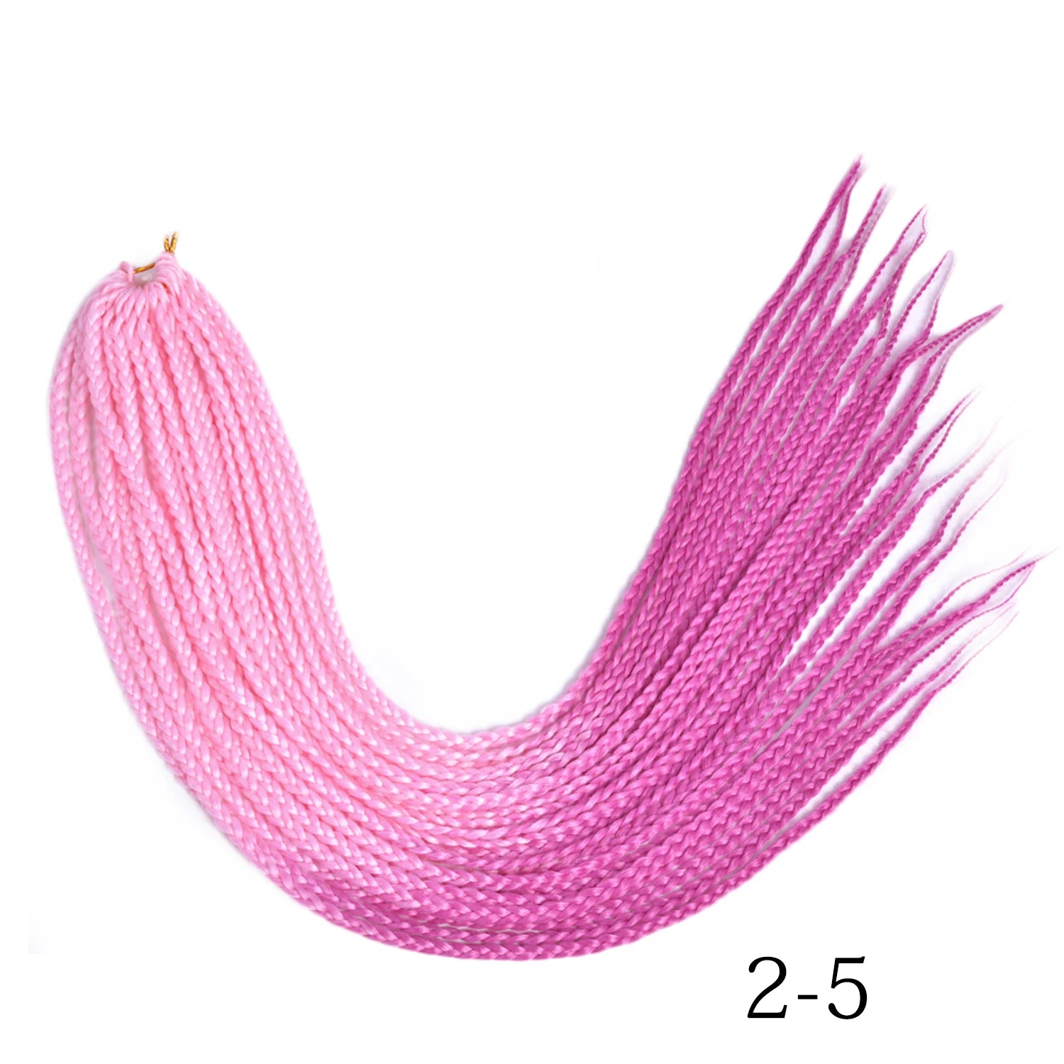 Synthetic Box Braids Hair Colored Crochet Hair Extensions Ombre Blue Gray Hook Braids Hairpiece For Women Cosplay Daily Use 24''