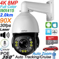 Full Color Metal Auto Tracking Cruise 8MP 4K 30fps Real-time 60X Optical Zoom 360° PTZ Speed Dome Surveillance POE IP Camera