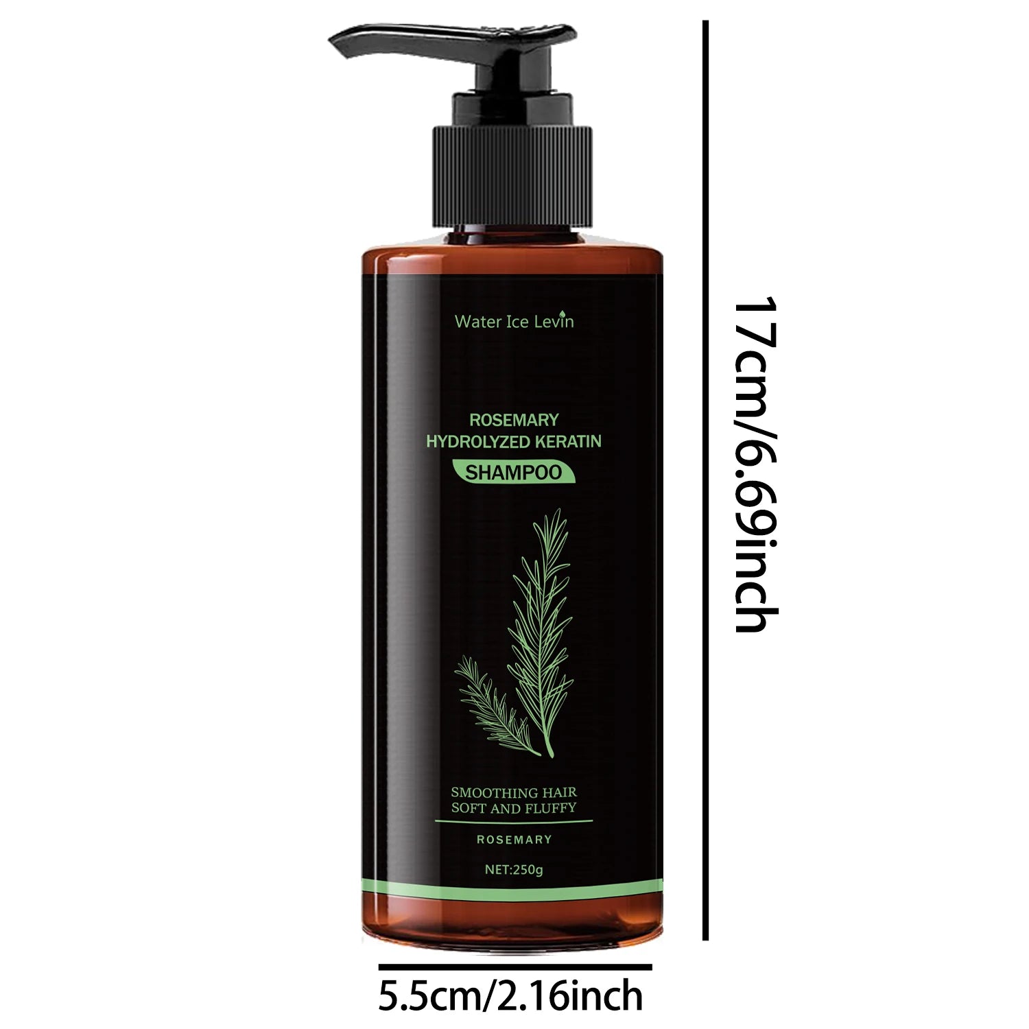 Rosemary Keratin Shampoo - Fresh and Non-Greasy, Rich in Rosemary Extracts and Amino Acids, Healthy Hair, Enlarged Volume, Care for Every Hair