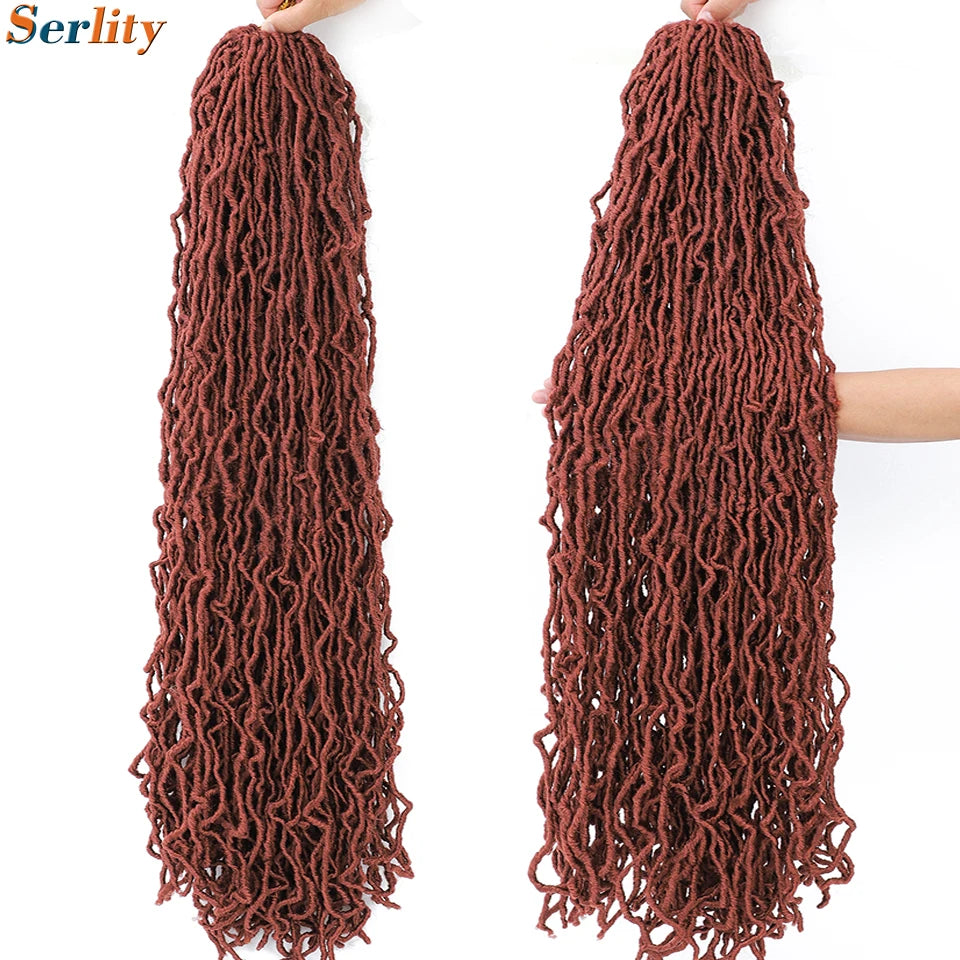 Serlity Faux Locs Extensions — 36"/24"/18" Soft Goddess Dreadlocks Crochet Hair