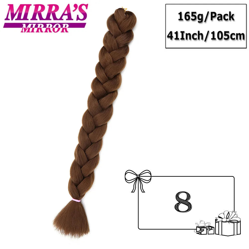 Long Jumbo Braids Hair 82 Inch Synthetic Braiding Hair Extensions Afro Fake Hair High Temperature Fiber Jumbo Box Braids Pink