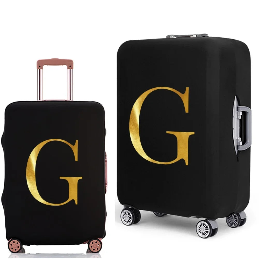 Letter Print Luggage Cover Thicker Suitcase Protective Case Trunk Case Apply Elastic Dust Case for 18" To 32" Travel Accessories