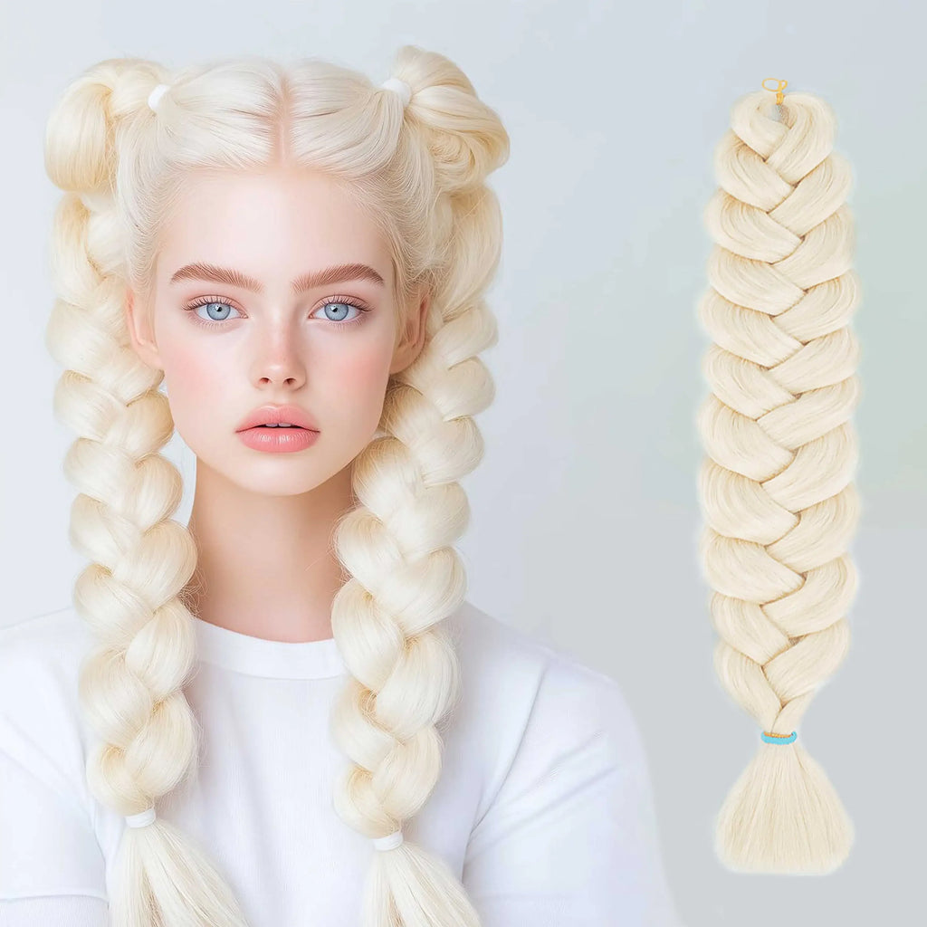 High-end Wigundle Kanekalon Crochet Hair Braiding Hair Extensions For Women Jumbo Braids Pre Stretched Synthetic Hair X pression