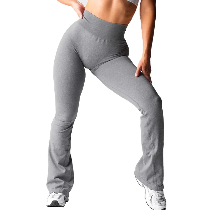 Effortless Flare Leggings — Seamless High-Waist Yoga Pants, Second-Skin Soft