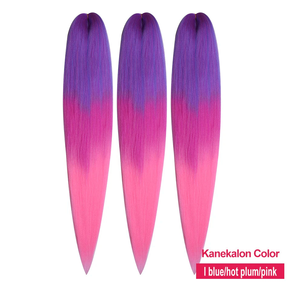 MISS ROLA Synthetic Kanekalon Hair 3 PCS  Jumbo Braids 22 Inches 60g Yaki Straight Hair Extension Pre Stretched Wholesale