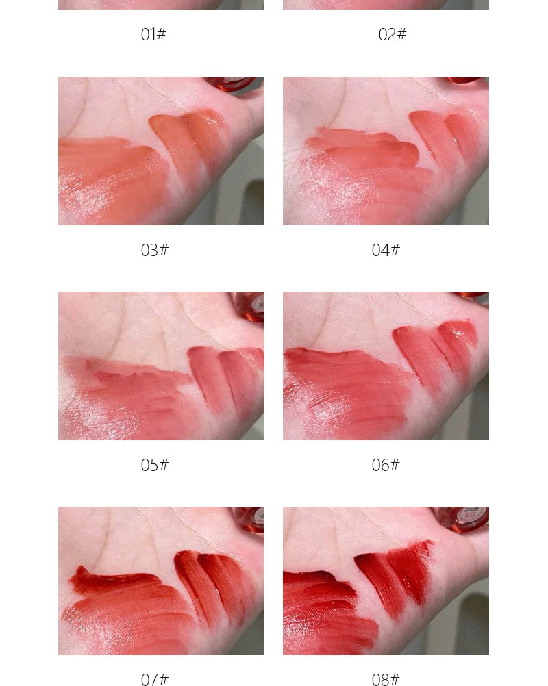 Pink Mirror Crystal Lip Gloss Makeup Water Glass Lip Glaze Plumping Waterproof Jelly Lip Tint Lipstick Moisturizing Beauty Lips