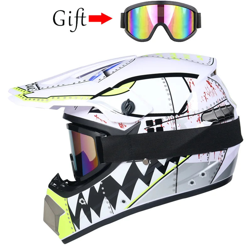 ORZ Kids Motocross Helmet | DOT-Certified Off-Road & Downhill Helmet for Children