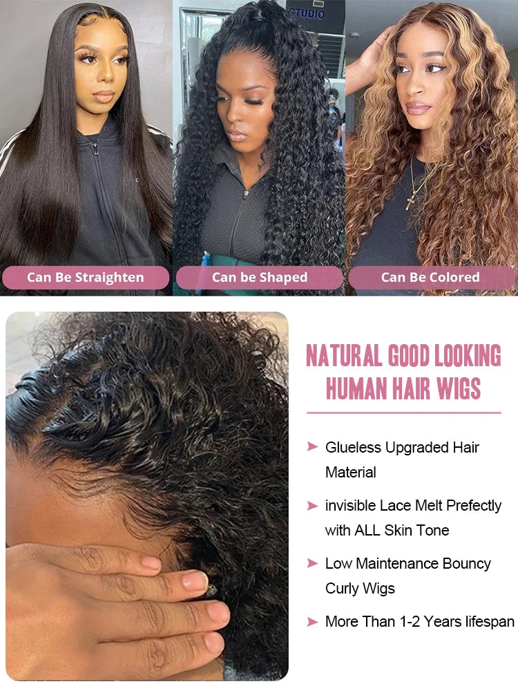 Loose Deep Wave HD Lace Wig — 13×6 / 13×4 / 360, up to 300% Density, 40–46"