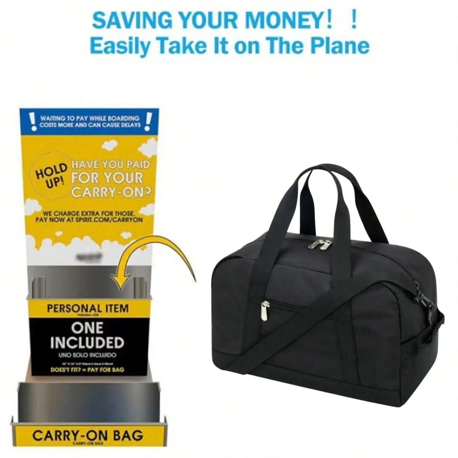 Fitness bag, handbag crossbody bag,luggage bag, lightweight multi compartment,double zipper design,suitable for overnight travel