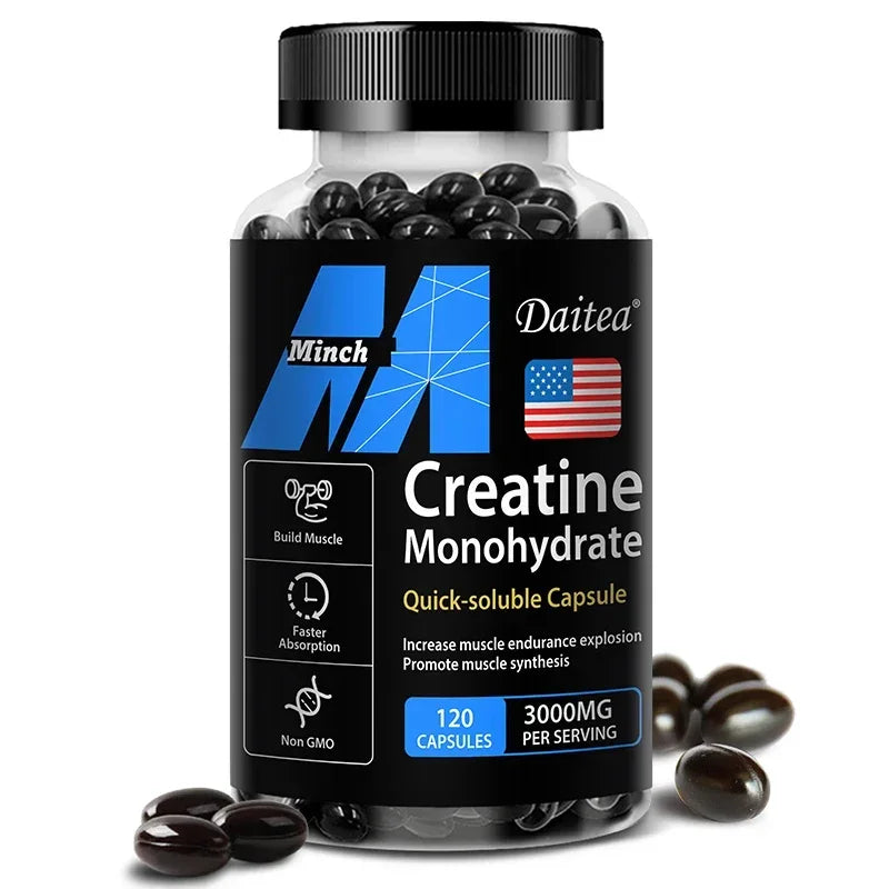 Daitea Creatine Monohydrate 3000 mg — Strength, Muscle & Performance (Keto-Friendly)