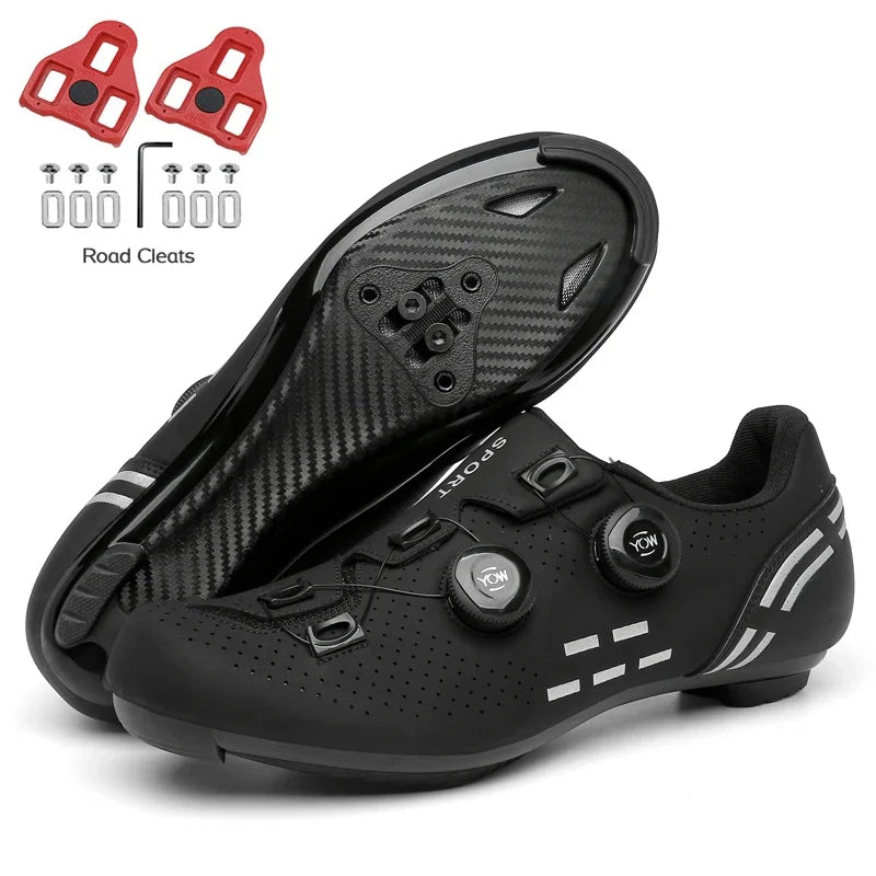 2023 Cycling Sneaker Mtb with Cleats Men Carbon Sports Speed Bike Shoes Women Mountain Racing Flat SPD Road Cycling Footwear