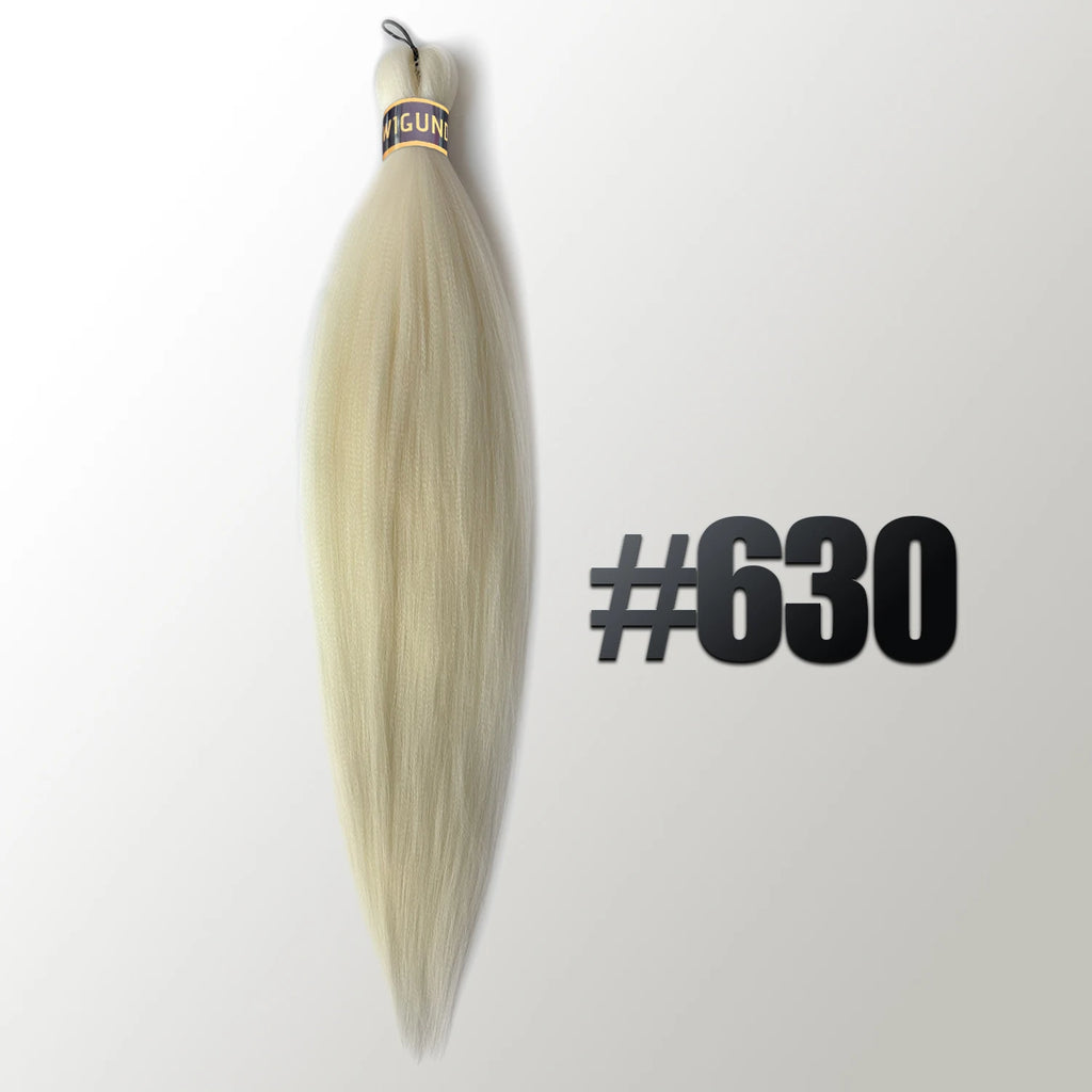 EZ Pre-stretched Braiding Hair Ombre Professional Easy Crochet Braid Hair 26 Inch 90g Hot Water Setting Synthetic Crochet Hair