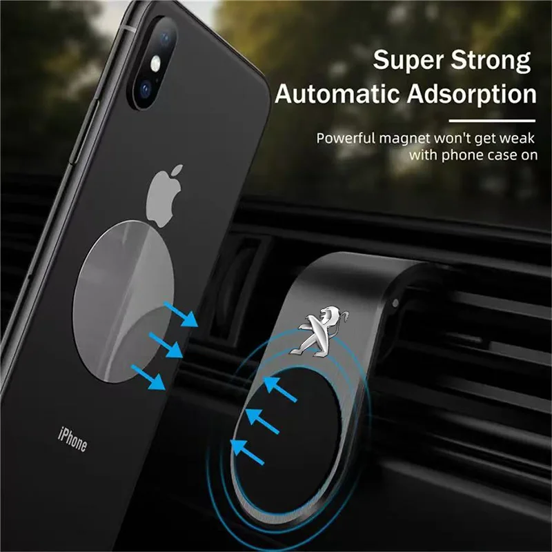 Magnetic Car Phone Holder in Car Phone Stand Clip Mount Car Accessories for Peugeot 406 405 205 3008 206 5008 308 208 408 508