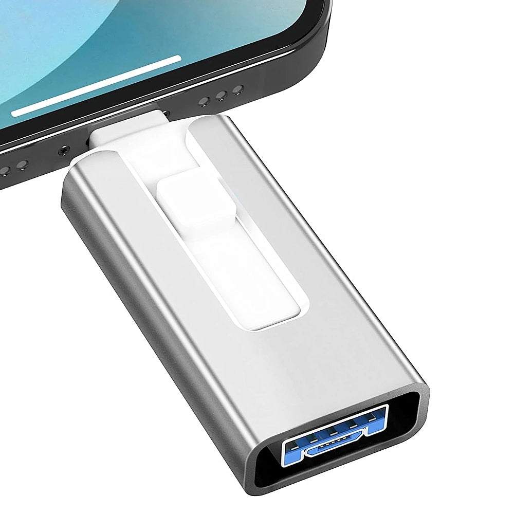 BiNFUL J32 OTG USB 3.0 Flash Drive — Metal, Multi-Device (iPhone/iPad/Android/PC), Plug-and-Play