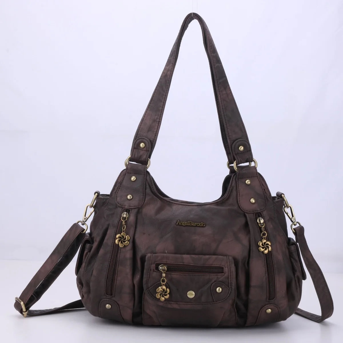 Bag Fashion Women Handbag PU Leather Shoulder Bag Brown Leopard Top-handle Handbag Female Satchel Ladies Shoulder Bags