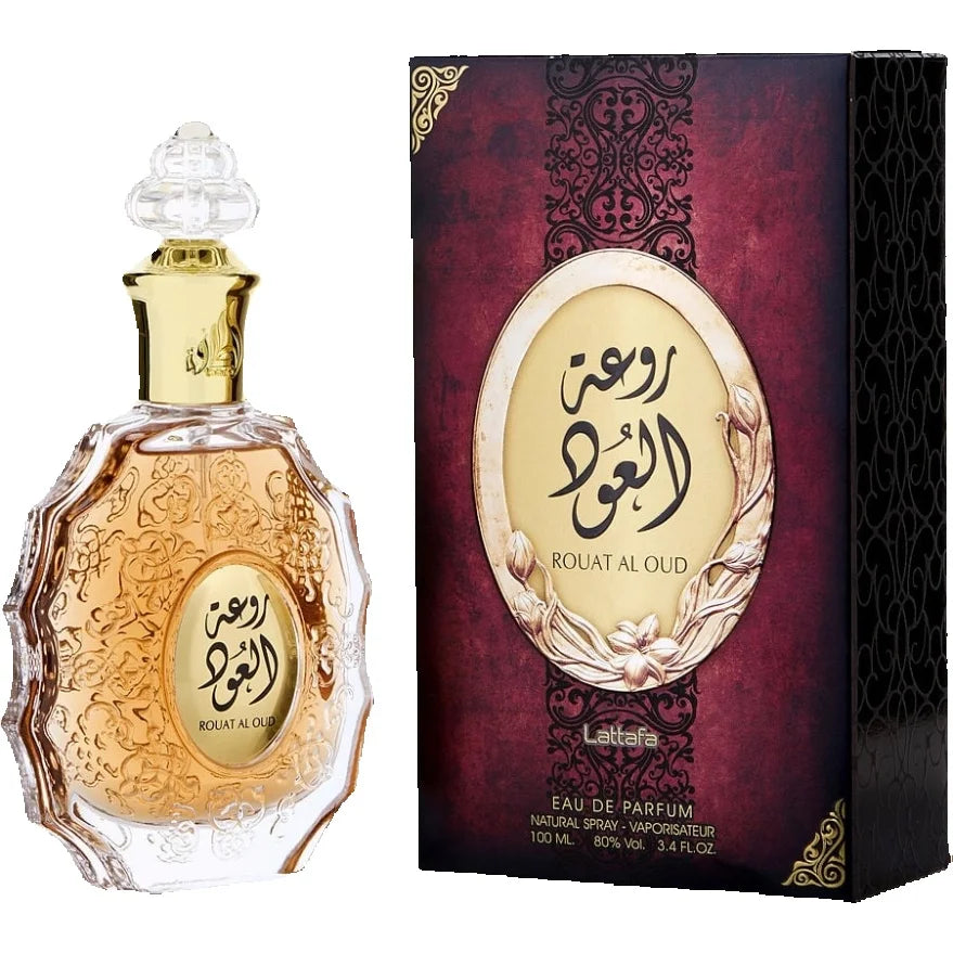 Lattafa Rouat Al Oud for unisex Eau De Parfum Spray 100ml Woody notes long-lasting fragrance guaranteed