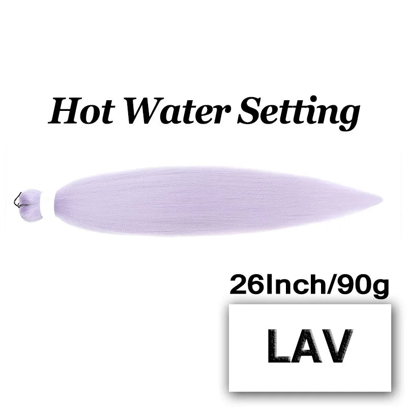 Braiding Hair Pre-stretched 26 Inch Hair Extensions for Afro Crochet Braids Synthetic Hair DIY Purple Pink Peach Red Jumbo Braid