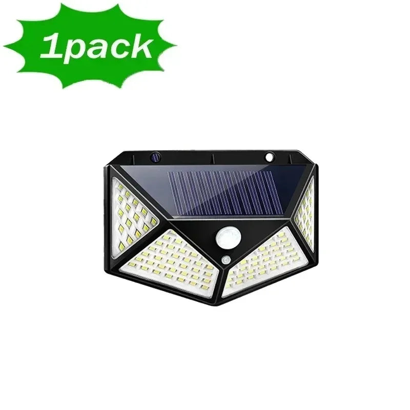 ESMARTER 100-LED Solar Motion Sensor Light (IP65, 270° Wide Beam)