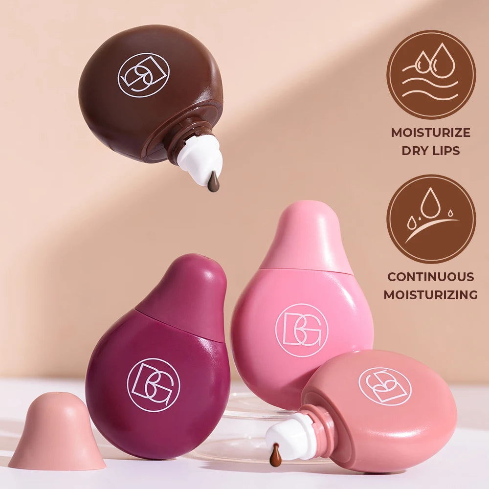 BEAUTY GLAZED 4Color Lipgloss Lip Oil Teens Moisturizing Lipstick Lip Balm High Shine And Lip Gloss Long-Lasting Dry Lip Care