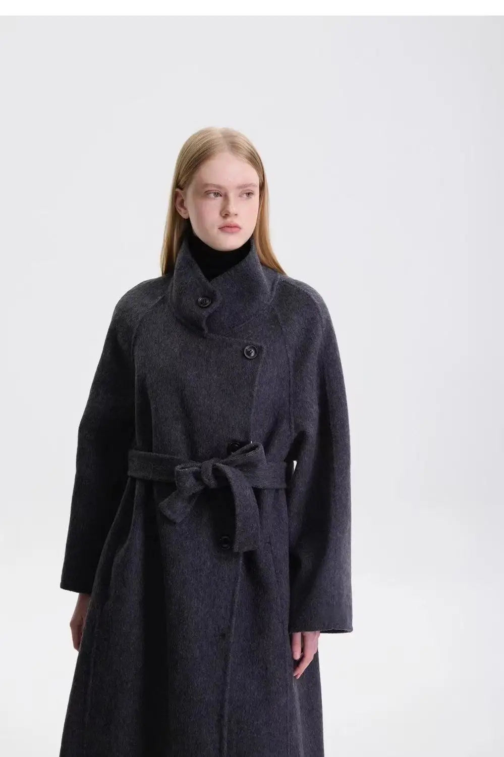 Deep Winter Stand Up Collar Woolen Coat For Women 2025 Winter New Style Woolen Coat Small, Unique, Super Good-Looking, Thick