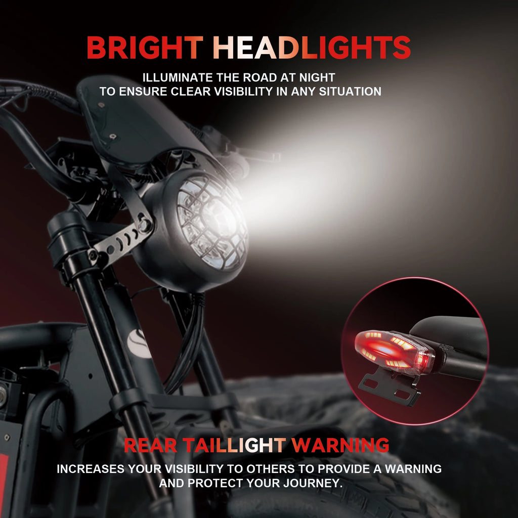 BAOLUJIE DM01 Electric Bike for Adults — 60V 2000W, Up to 42 MPH, Long-Range