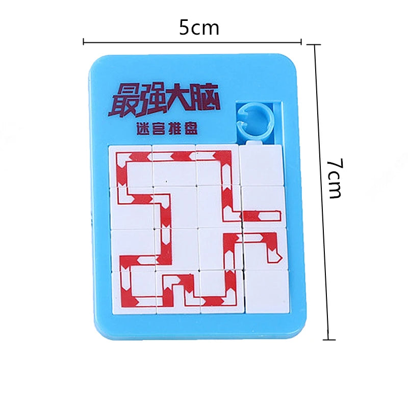 6PCS Random Number Puzzle Plastic Moving Sliding Early Education Animal Children's Jigsaw Puzzle Toy School Kindergarten Gift