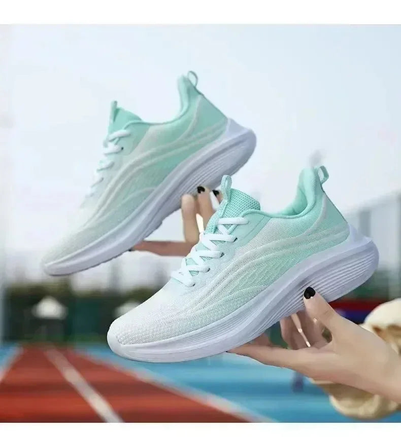 2025 Women’s Casual Mesh Running Shoes — Anti-Slip, Breathable, Elastic Slip-On | Summer Fashion & Couple Style