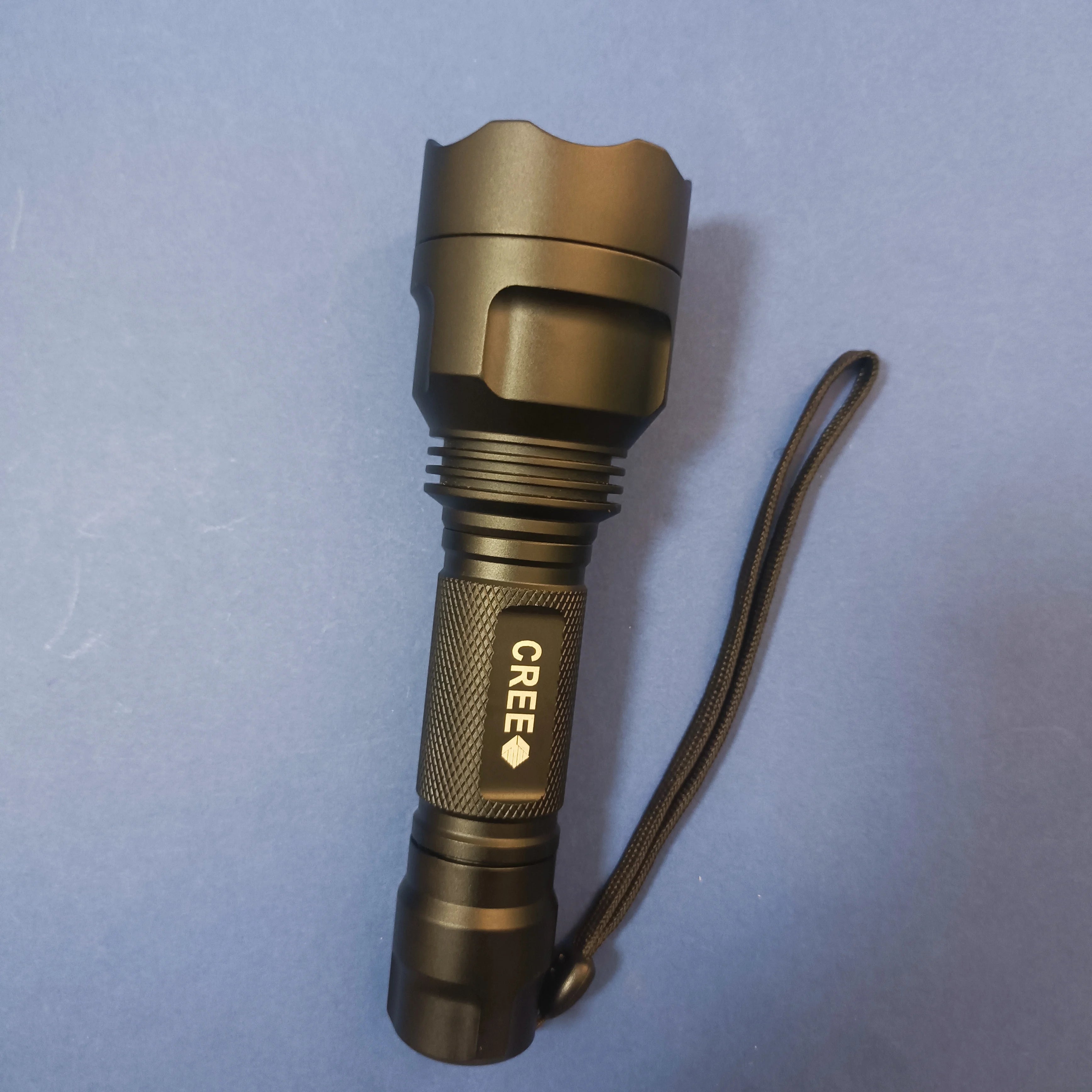 [Clearance Sale] USB Rechargeable Strong Power Flashlight Outdoor Waterproof Tactical Lantern Rotatable Lamp Emergency Light