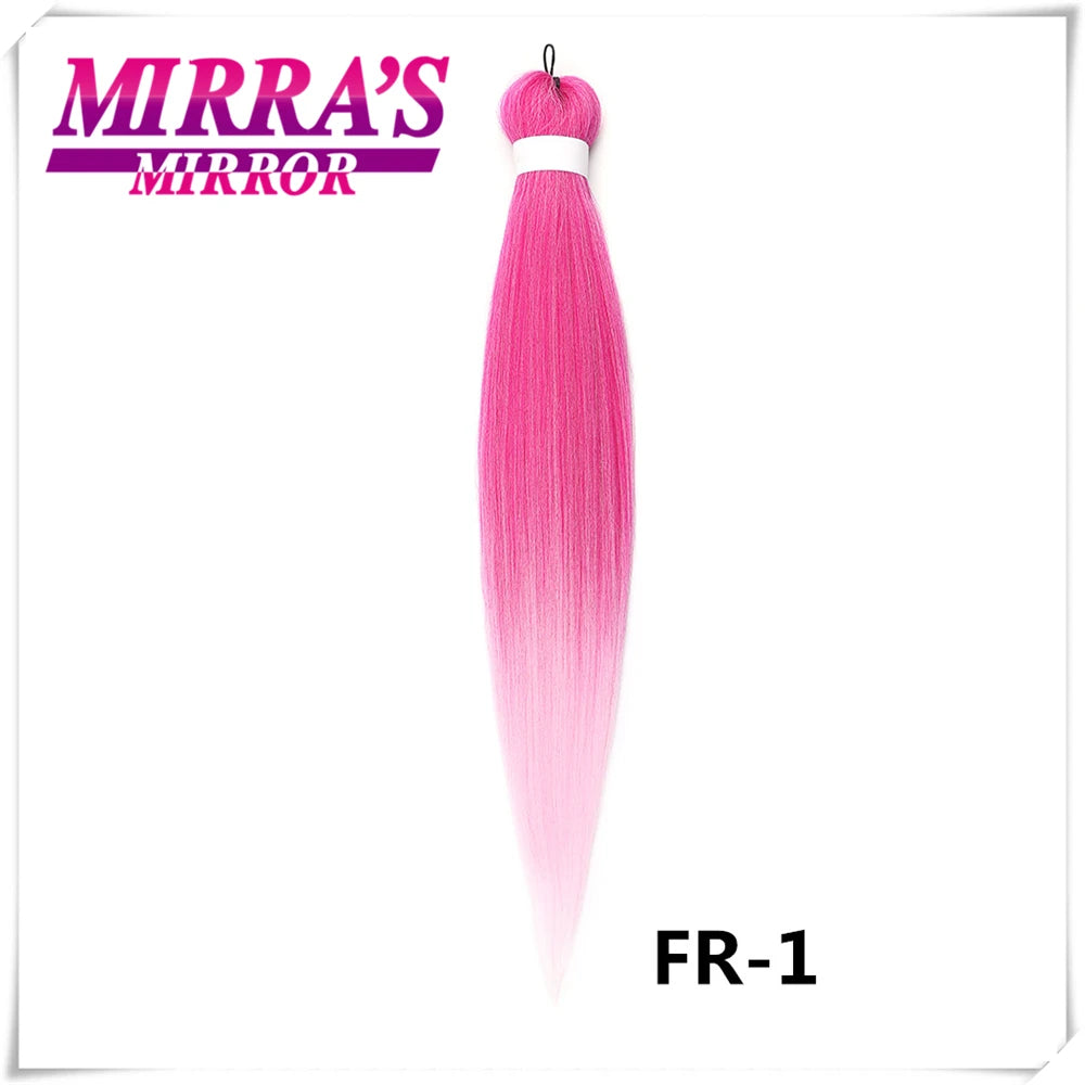 Purple Braiding Hair Extensions Pre Stretched Soft Yaki Synthetic Jumbo Braids DIY Ponytail Braid Pink Grey Orange Red Blue Hair