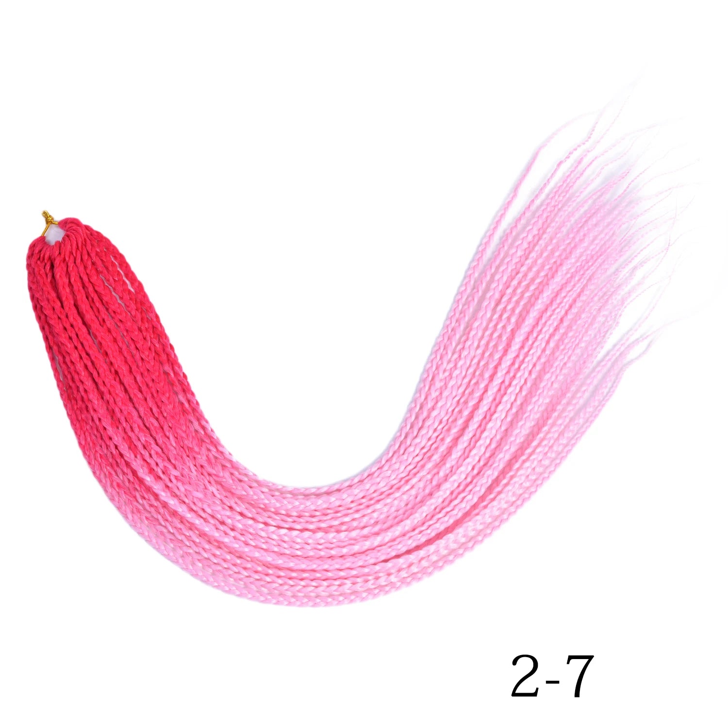 Synthetic Box Braids Hair Colored Crochet Hair Extensions Ombre Blue Gray Hook Braids Hairpiece For Women Cosplay Daily Use 24''