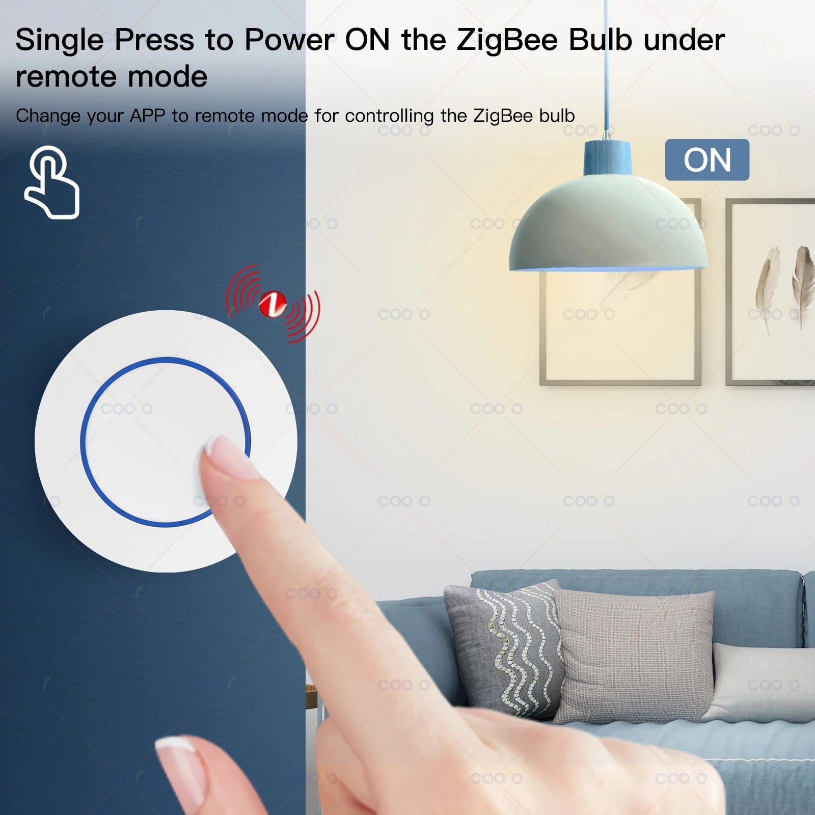 Tuya ZigBee Wireless Push Button Smart Scene Switch Controller Automation Scenario Linkage with Tuya devices Need Zigbee Gateway