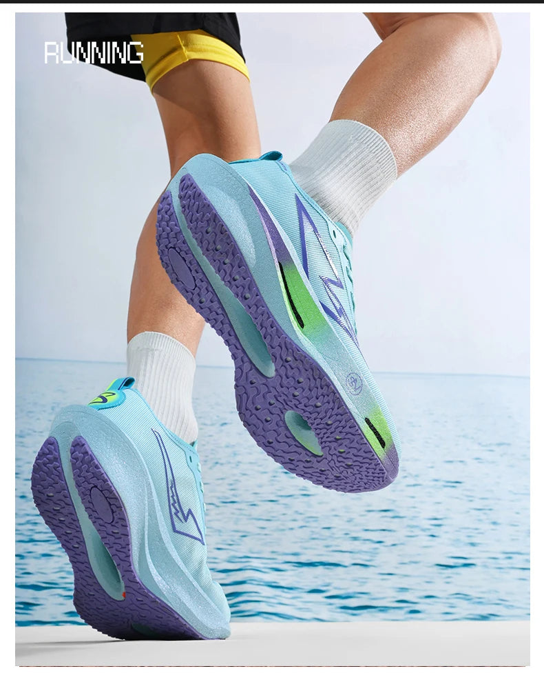 NEW Running Shoes Carbon Board Marathon Men Sports Breathable Lightweight Women's Comfortable Athletic Nonskid Sneakers Casual