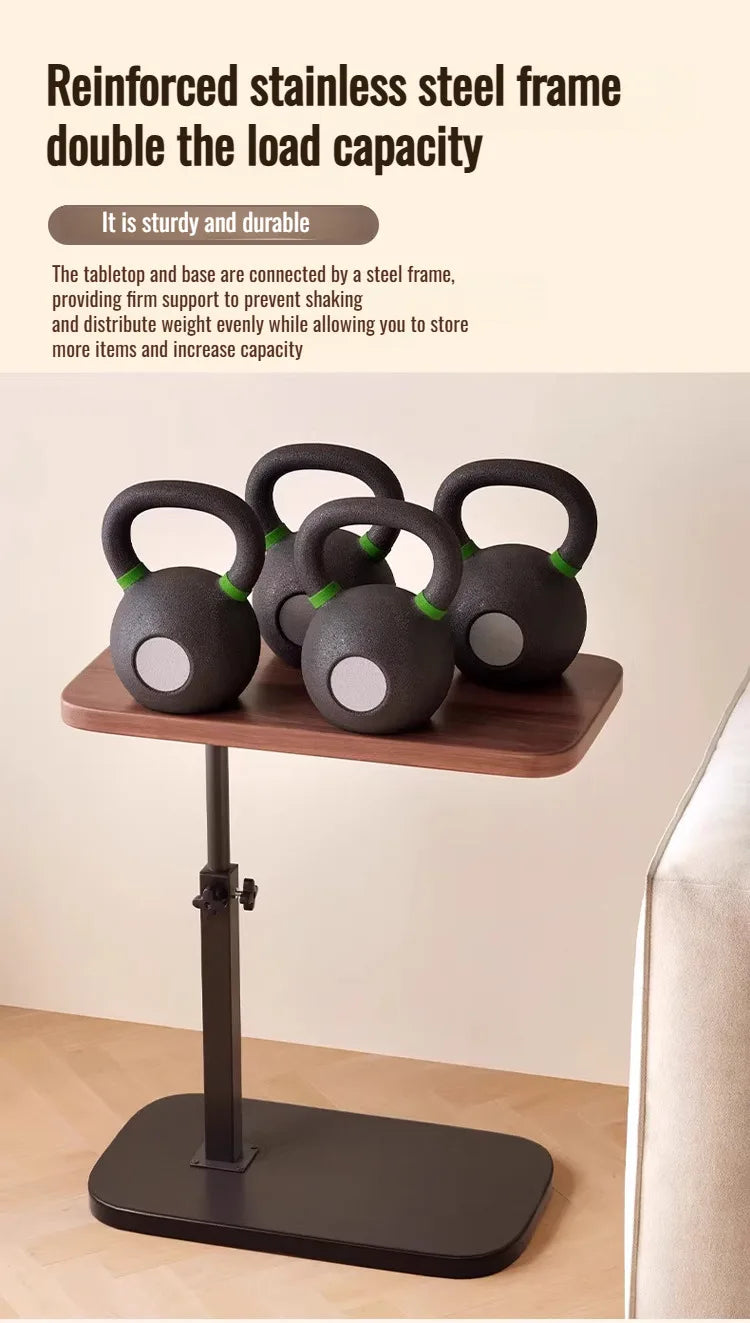 Liftable coffee table living room sofa side table rotating foldable desktop home bedside storage adjustable height shelf