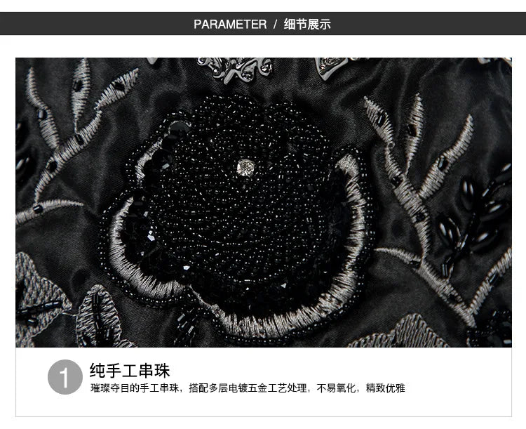 Retro Handmade Beaded Embroidered Dinner Bag Chic Festive Bride Bolsos Lujosos Marcas Famosas Luxury Designer Bags High Quality