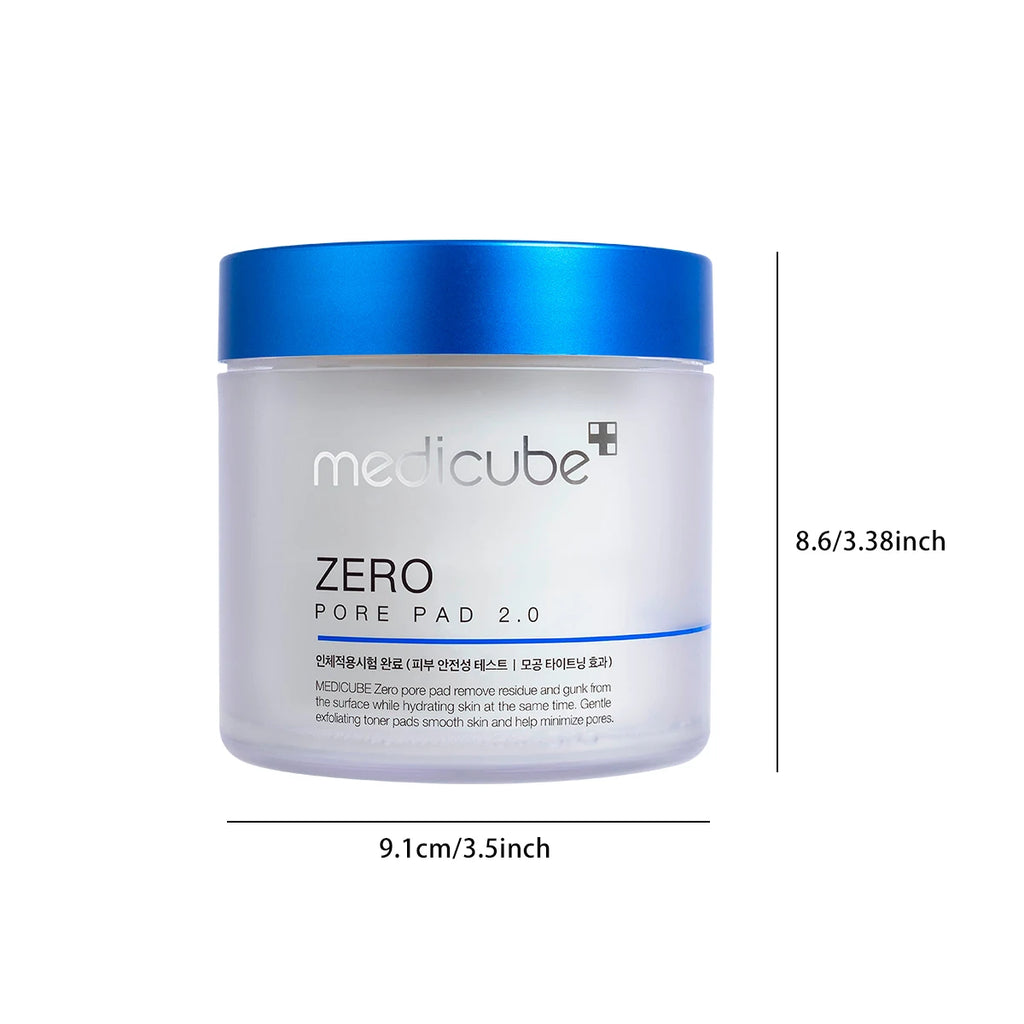 Medicube ZERO PORE PAD 2.0,Essence-Saturated,Pore Cleansing,Hydrating&Soothing,Oily/Combination Skin Care,K-Beauty,Korean Makeup