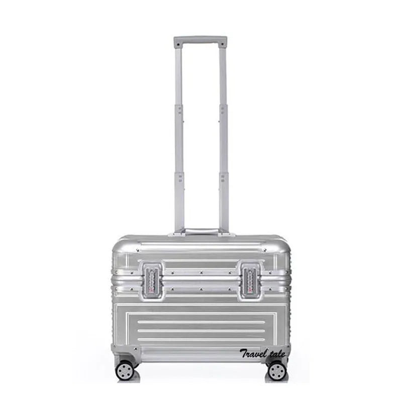 Carrylove Aluminum Spinner 18" Camera Trolley Suitcase Pilot Luggage Bag Photography Suitcase On Wheels
