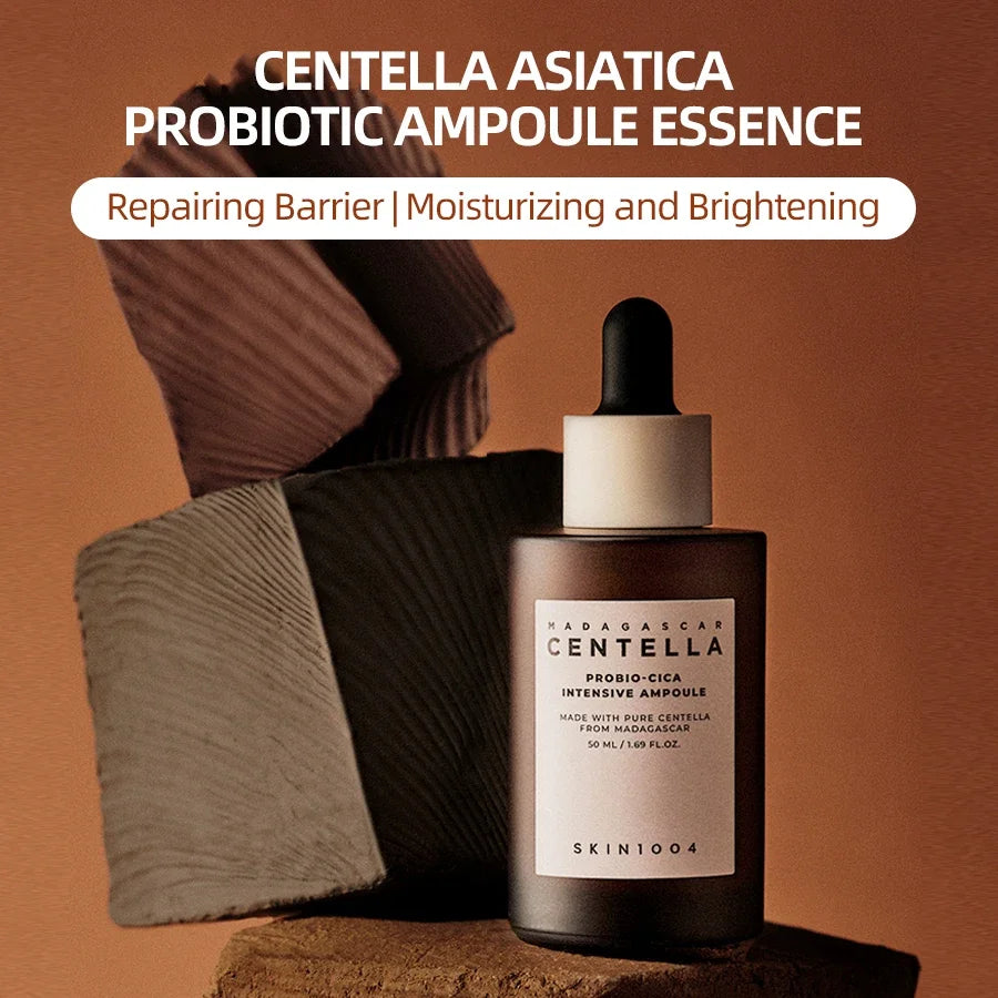 Skin1004 Korean Skincare Centella Duo - Probiotic Ampoule+Essence, Redness Soothing & Barrier Repair