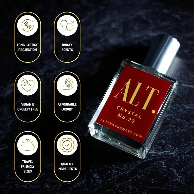 ALT No. 23 Extrait de Parfum - Luxury Oriental Woody Floral Perfume with Long-Lasting Scent, 2oz