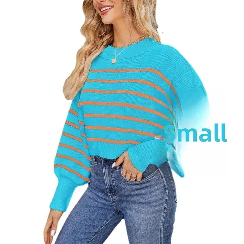 Women’s Solid Color Knit Sweater – Elegant Pullover, Soft Cozy Knitwear Top (Season’s Best Seller)