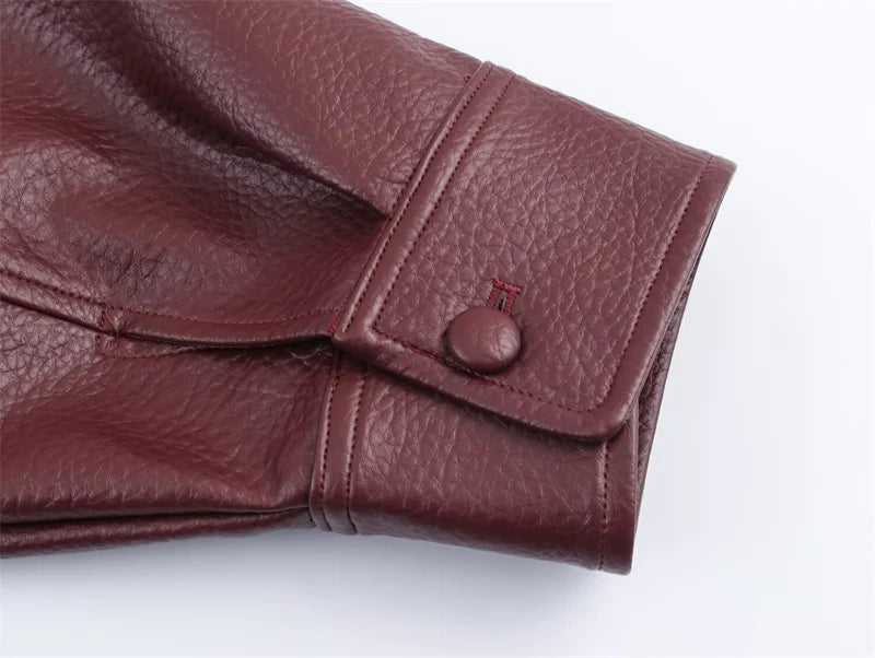 Women's Jacket Fall 2025 New Black Long Sleeve Pebble Faux Leather Jacket Motorcycle Style Personality Fashion