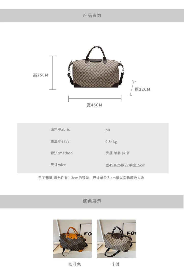 2025 Hot Selling Large Capacity Short Distance Luggage Bgs for Lightweight Yoga Bag Fitness Bags High-end Portable Travel Bags